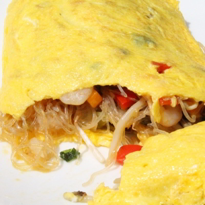 Glass Noodle & Vegetable Omelet