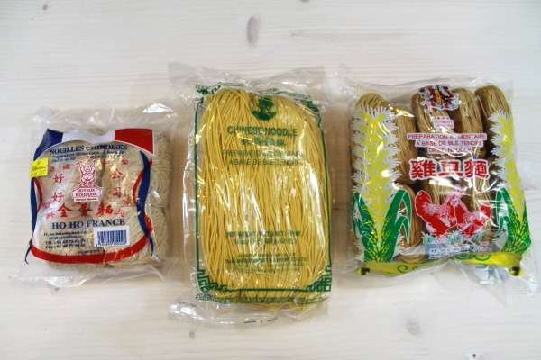 Different types of noodles to make Chow Mein