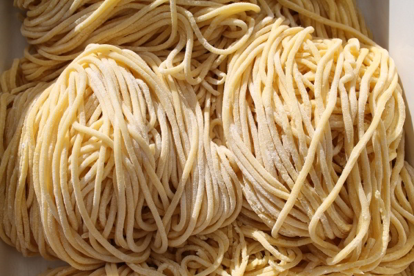 Fresh homemade noodle