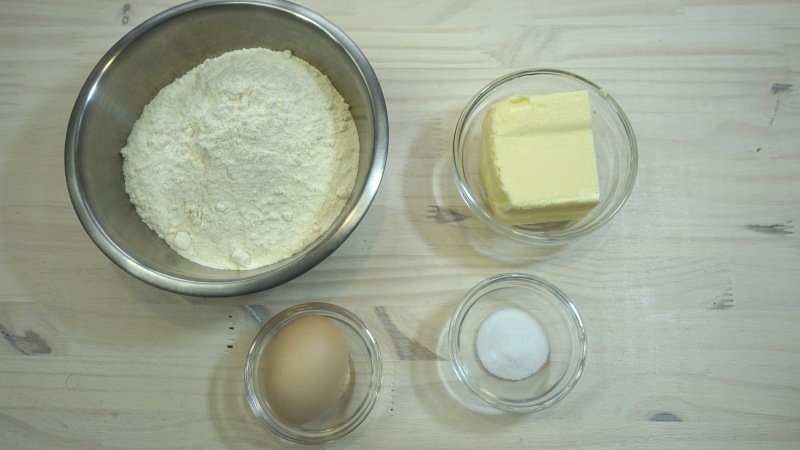 Ingrédients de la pâte brisée