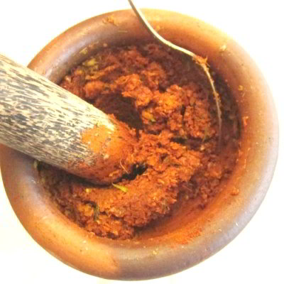 Pâte de curry rouge maison