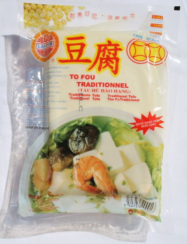 Tofu ferme dans son emballage