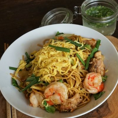 Mauritian Fried Noodles: Mine Frit