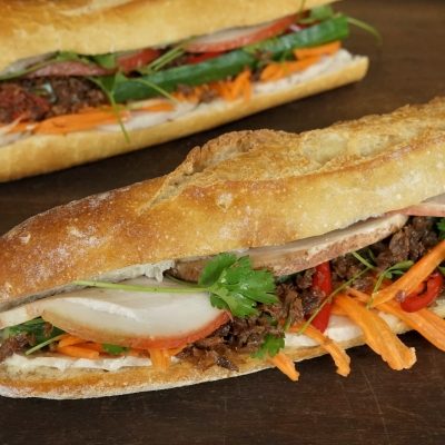 Banh Mi aux trois viandes de porc