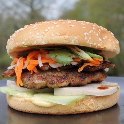 Banh Mi Burger - Revisited Vietnamese Sandwich