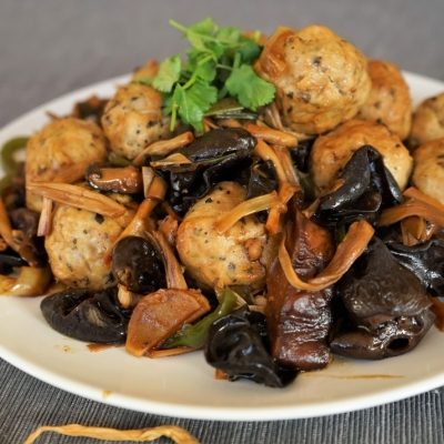 Steamed Chinese Chicken Fish and Pork Balls