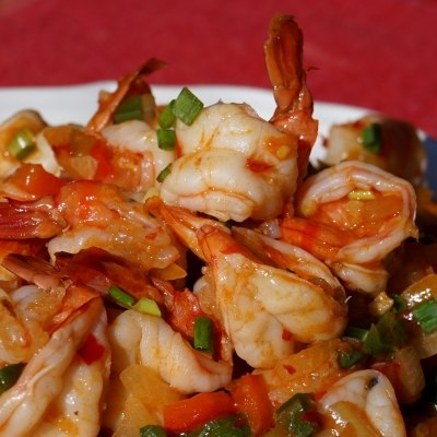 Chinese Stir Fried Spicy Shrimp