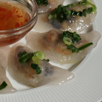 Vietnamese Clear Shrimp & Pork Dumplings: Banh Bot Loc