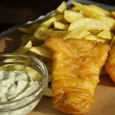 Fish & Chips with Tartar Sauce