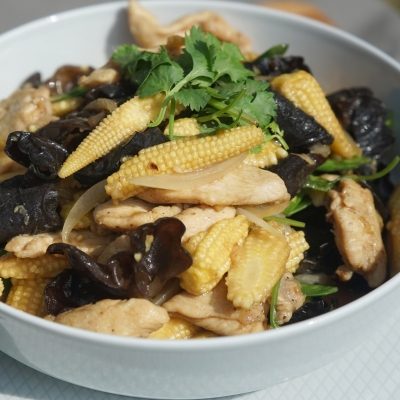 Baby Corn and Chicken Stir-fry