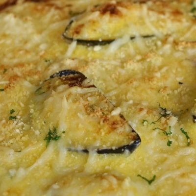 Moules gratinées au sabayon au champagne