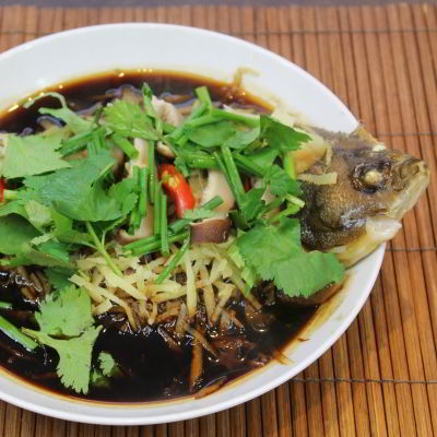 Steamed Fish with Ginger