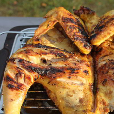 Poulet Grillé en Crapaudine à la Citronnelle