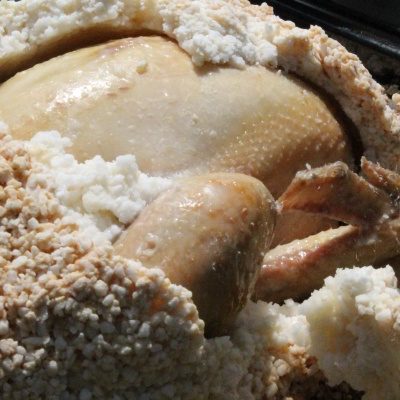 Hainanese Chicken In Salt Crust