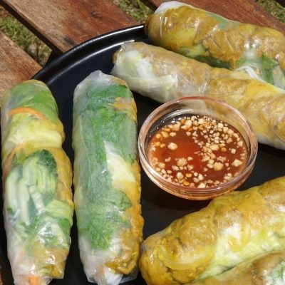 Lemongrass Beef Spring Rolls