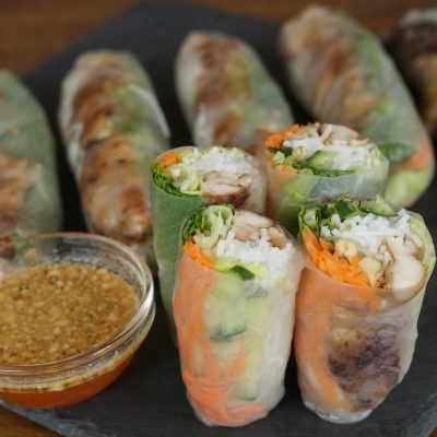 Lemongrass Chicken Spring Rolls