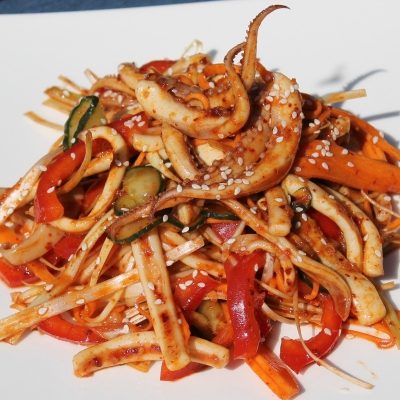 Korean Spicy Squid Salad
