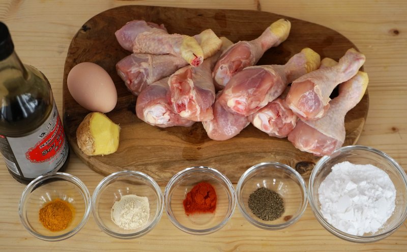 Ingrédients du poulet frit