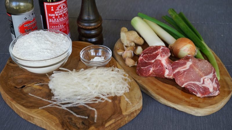 Soup Dumplings Xiao Long Bao - ingredients