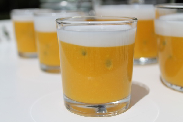 Mango, Passion Fruit and Coconut Jelly using Agar-Agar