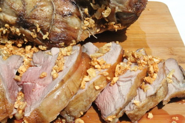 Roast Lamb with Five-Spice Powder & Fried Garlic