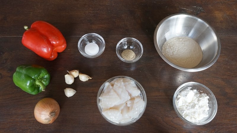 Ingrédients Calamars à l'ail, au sel et au poivre