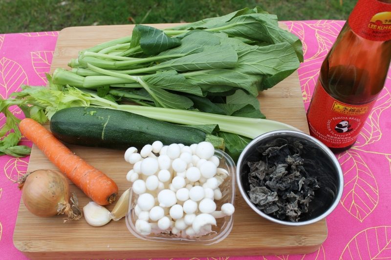 Ingrédients Chop Suey de légumes