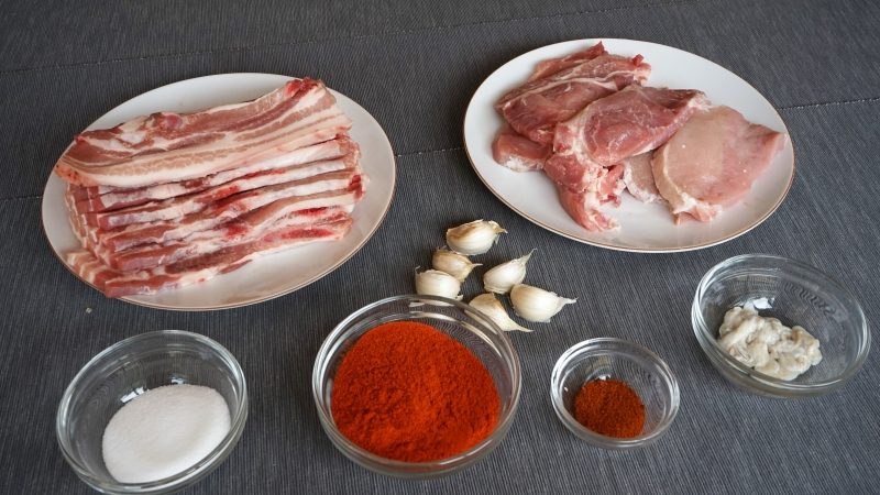 Ingrédients Chorizos Maison Grillés