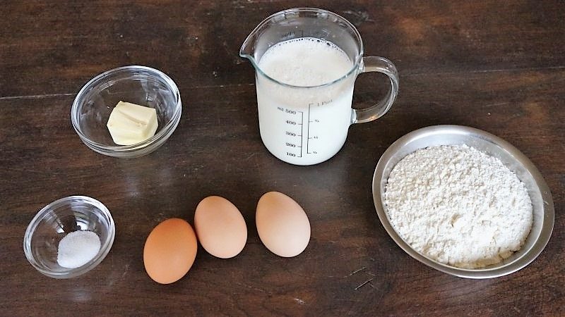 Ingrédients des crêpes
