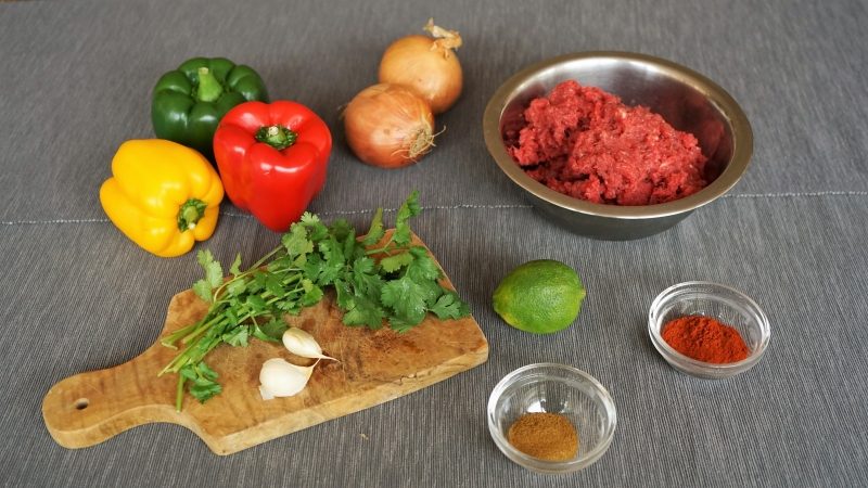 Fajitas filling ingredients