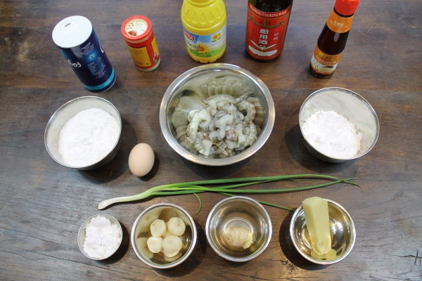Raviolis à la crevette, Ha Kao 蝦餃 - les ingrédients