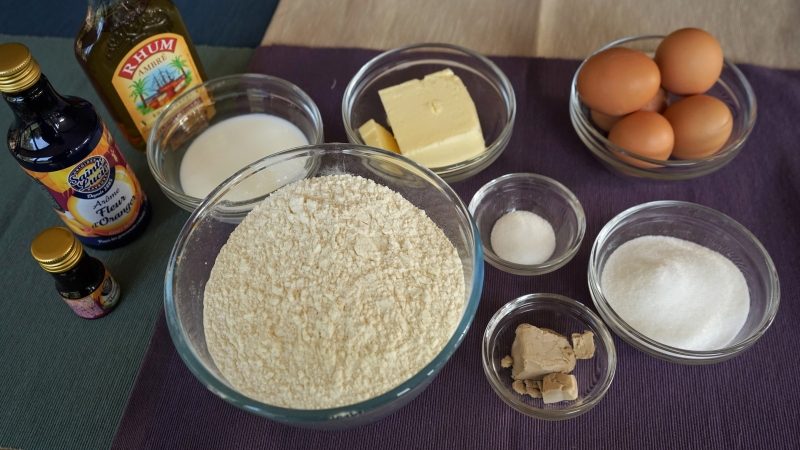 Ingrédients de la brioche