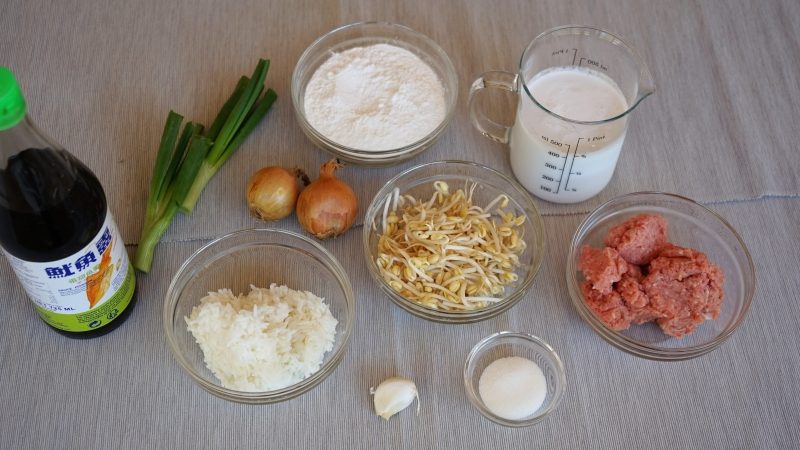 Kanom Krok Pancakes Ingredients