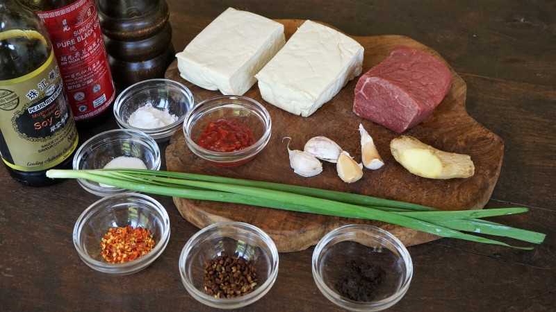Beef Tofu Mapo - Ingredients