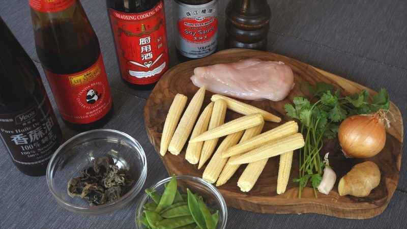 Baby Corn and Chicken Stir-fry Ingredients