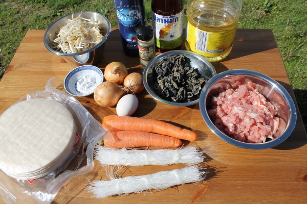 Vietnamese Crispy Spring Rolls Ingredients