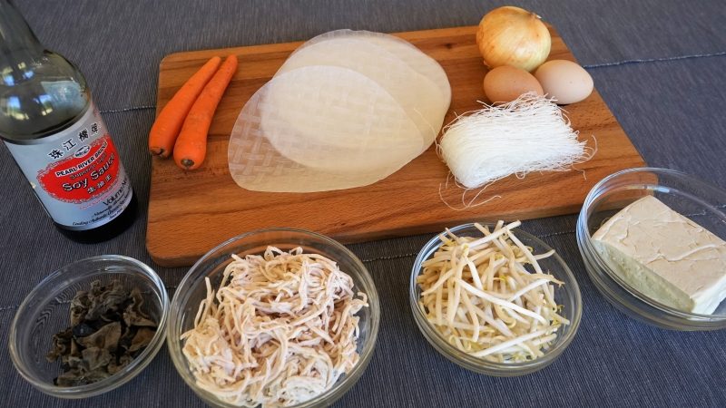 Vegetable Spring Rolls Ingredients