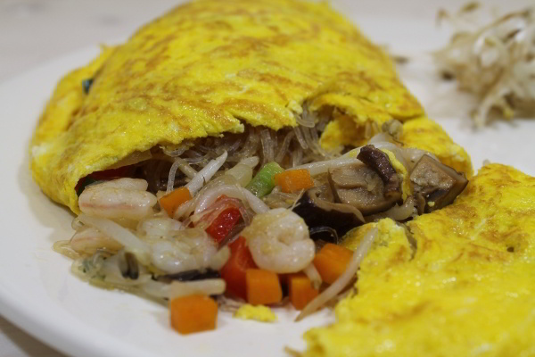 Glass Noodle & Vegetable Omelet