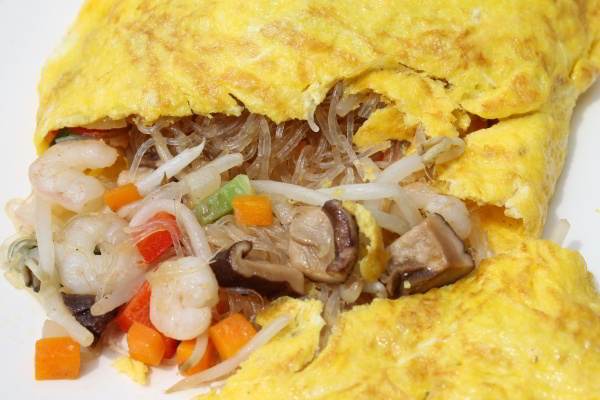 Glass Noodle & Vegetable Omelet