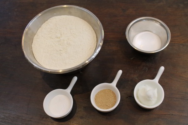 Ingrédients de la pâte à brioche chinoise