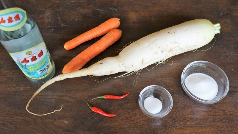 Vietnamese Vegetable Pickles Ingredients