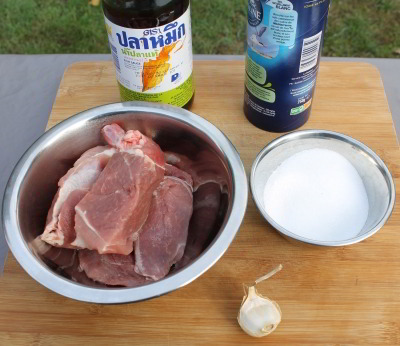 Caramelized Pork Ingredients