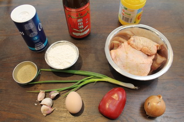 Poulet Croustillant au Sel et au Poivre - les ingrédients