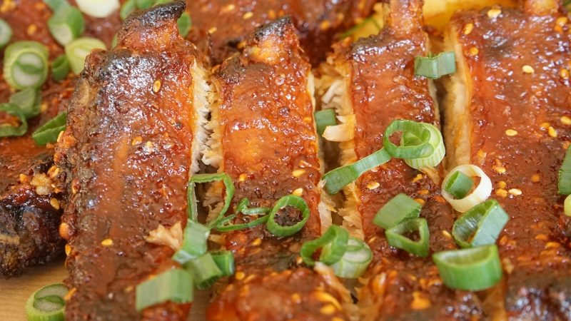 Oven Baked Fall-Off-The-Bone Hot Ribs