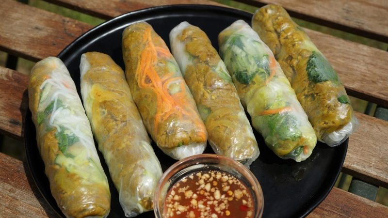 Lemongrass Beef Spring Rolls