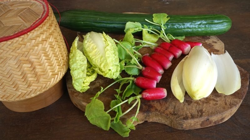 Légumes pour accompagner le lap