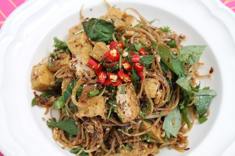 Salade de Fleur de Bananier et de Tofu