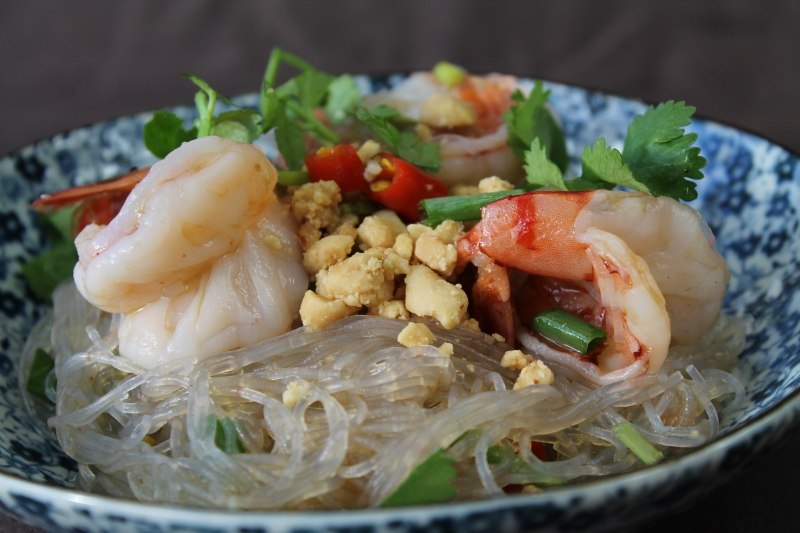 Salade de Vermicelles de Soja aux Crevettes