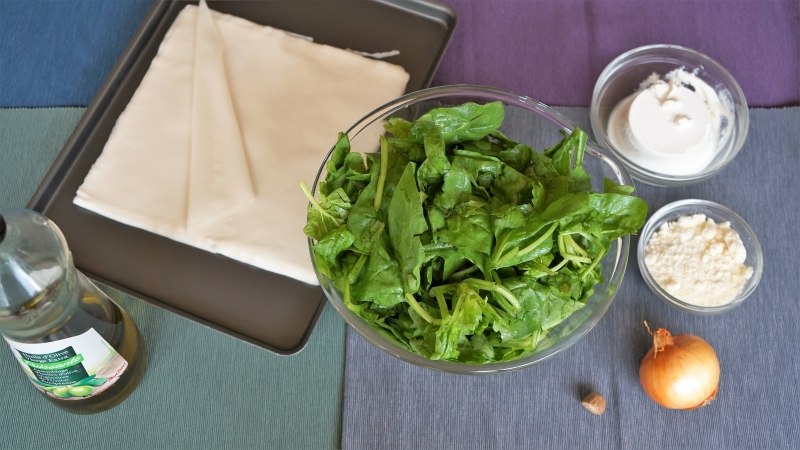 Spinach and Ricotta Samosas Ingredients