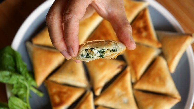 Spinach and Ricotta Samosas